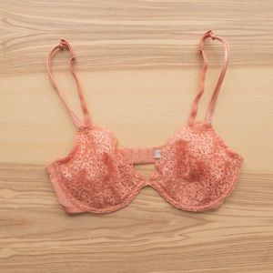 Sexy Peach Lace Bra